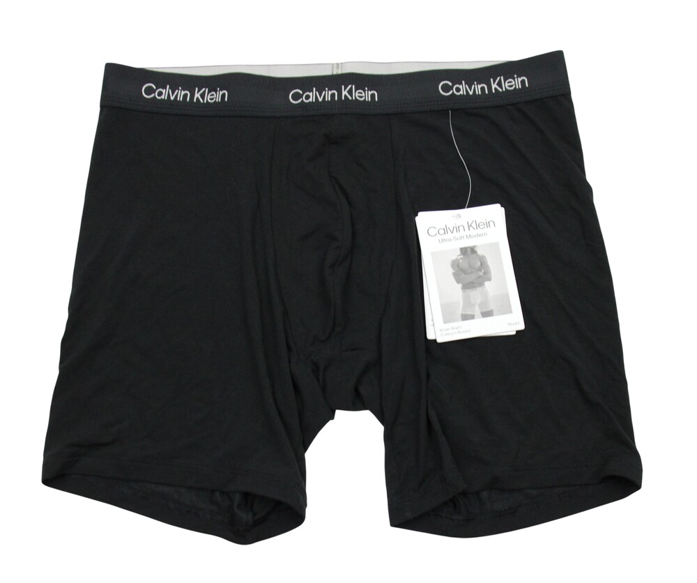 Calvin Klein Ultra-Soft Modern Boxer Brief Mens Medium Black Modal Stretch